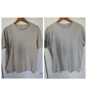 BUNDLE OF 2 Kith Classic Short Sleeve T Shirt Size L Waffle & Chalk Colors